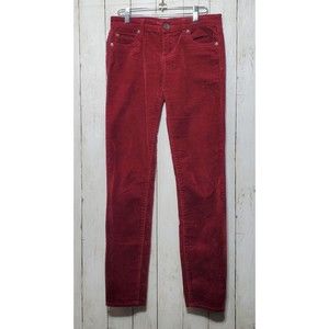 KUT From The Kloth Diana Skinny Corduroy Jeans Sz 4 Pants Maroon KP488MR9 *Read*